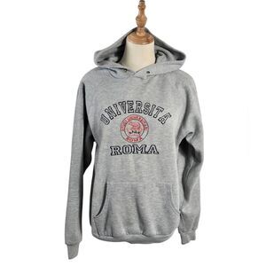 Lemon Collection Univerita Roma Italian Gray College Hoodie